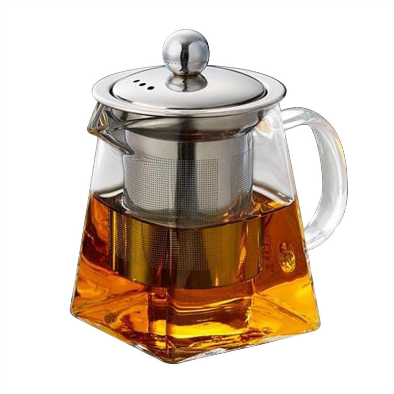 Stainless Steel Infuser Strainer Heat Resistant Glass Tea Pot Tea Cup for Loose Leaf Tea